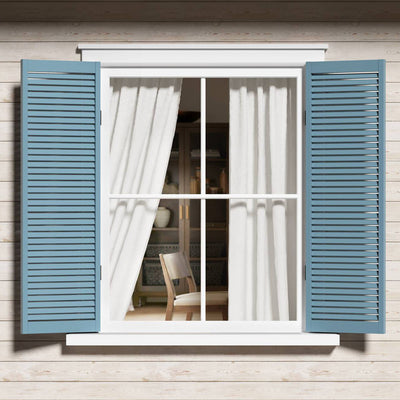 Semi-Transparent White Light Filtering Privacy Curtain Pair: 52x84"