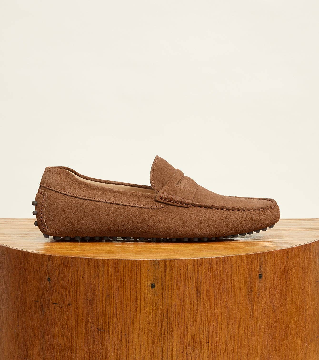 Parker Men's Suede Loafers Handcrafted: Navy Suede / 11