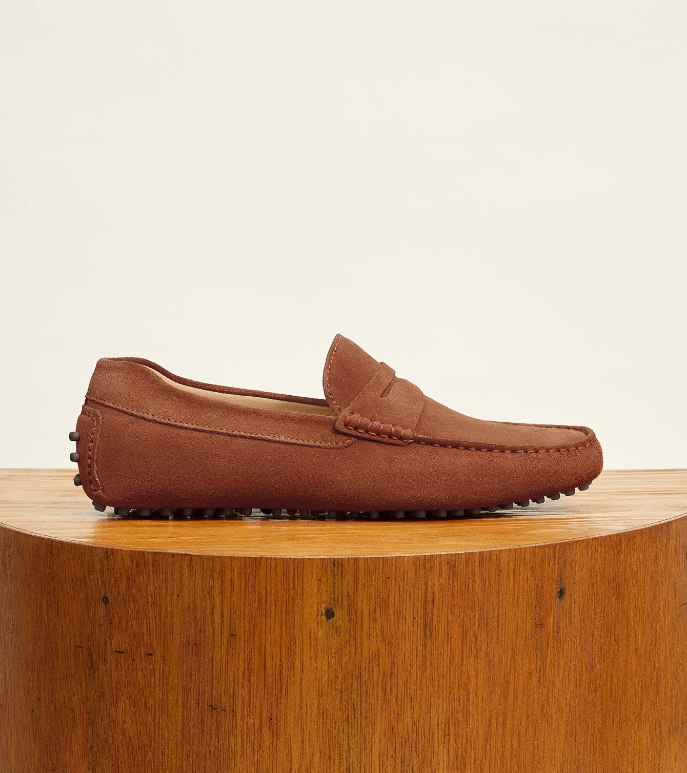 Parker Men's Suede Loafers Handcrafted: Navy Suede / 11