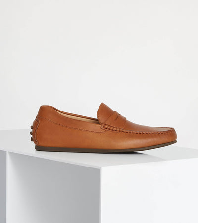 Decker Men's Suede Loafers Handcrafted in Portugal: Sand Suede / 11