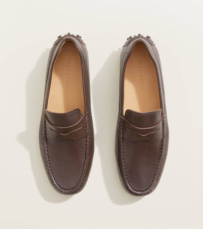 Decker Men's Suede Loafers Handcrafted in Portugal: Sand Suede / 11