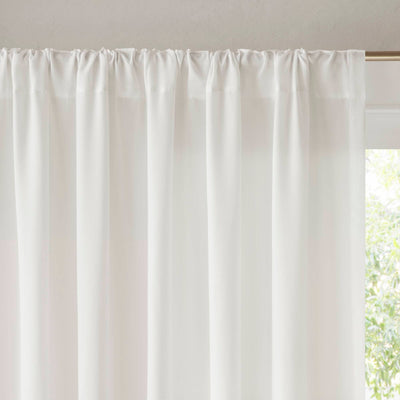 Semi-Transparent White Light Filtering Privacy Curtain Pair: 52x84"