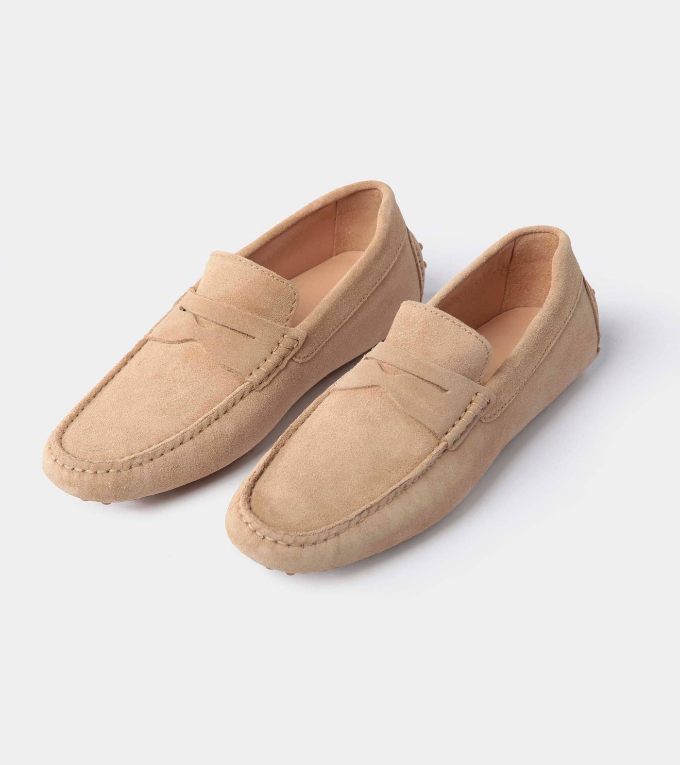 Parker Men's Suede Loafers Handcrafted: Navy Suede / 11