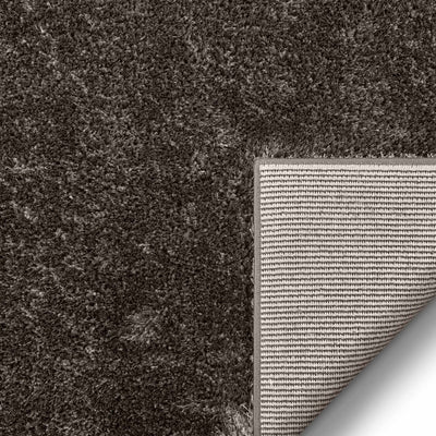 Feather Collection Liza Black Shag Rug –   Sparkly, Plush, Minimalist Glam: 5'3" x 7'3"