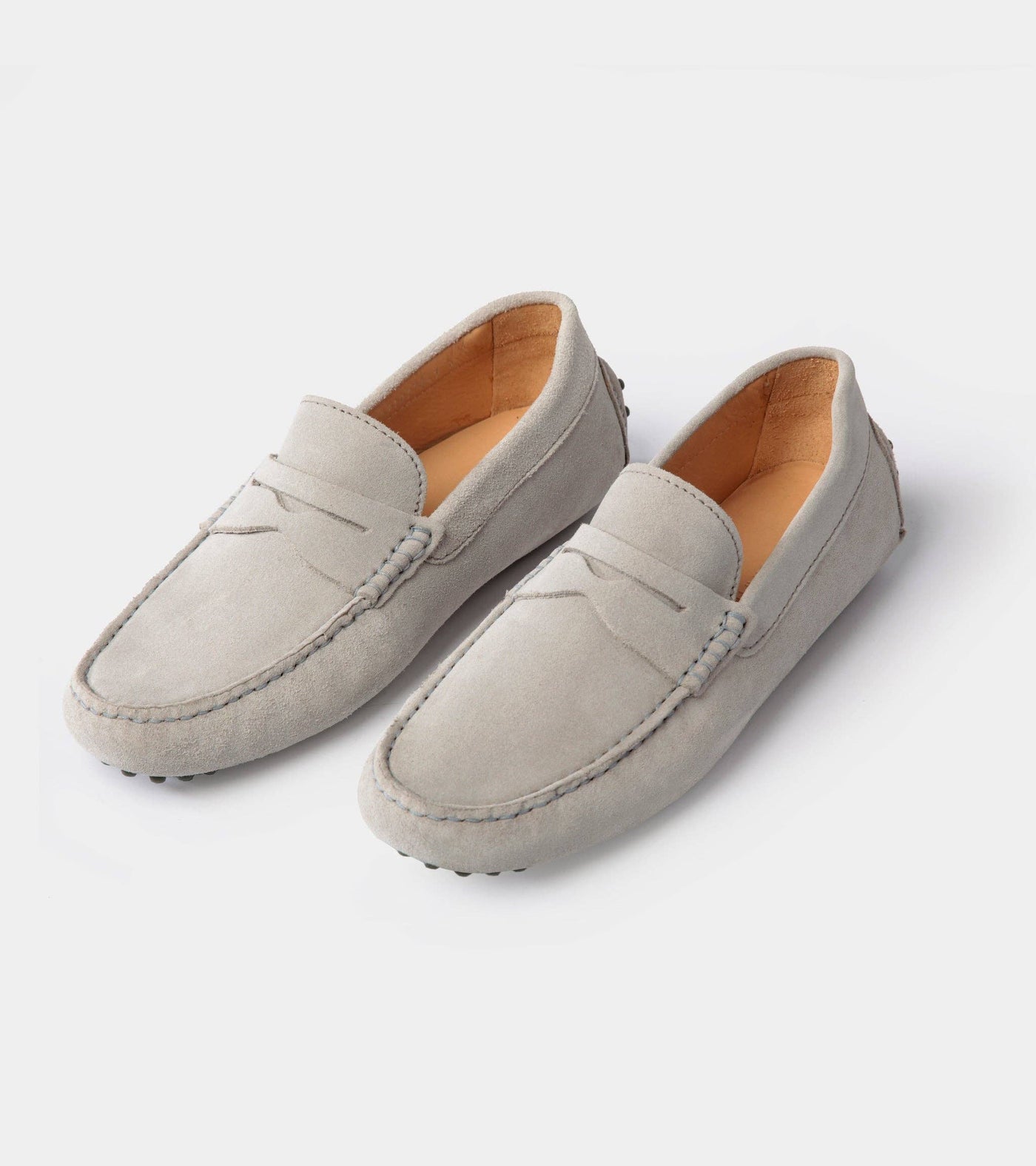 Parker Men's Suede Loafers Handcrafted: Navy Suede / 11
