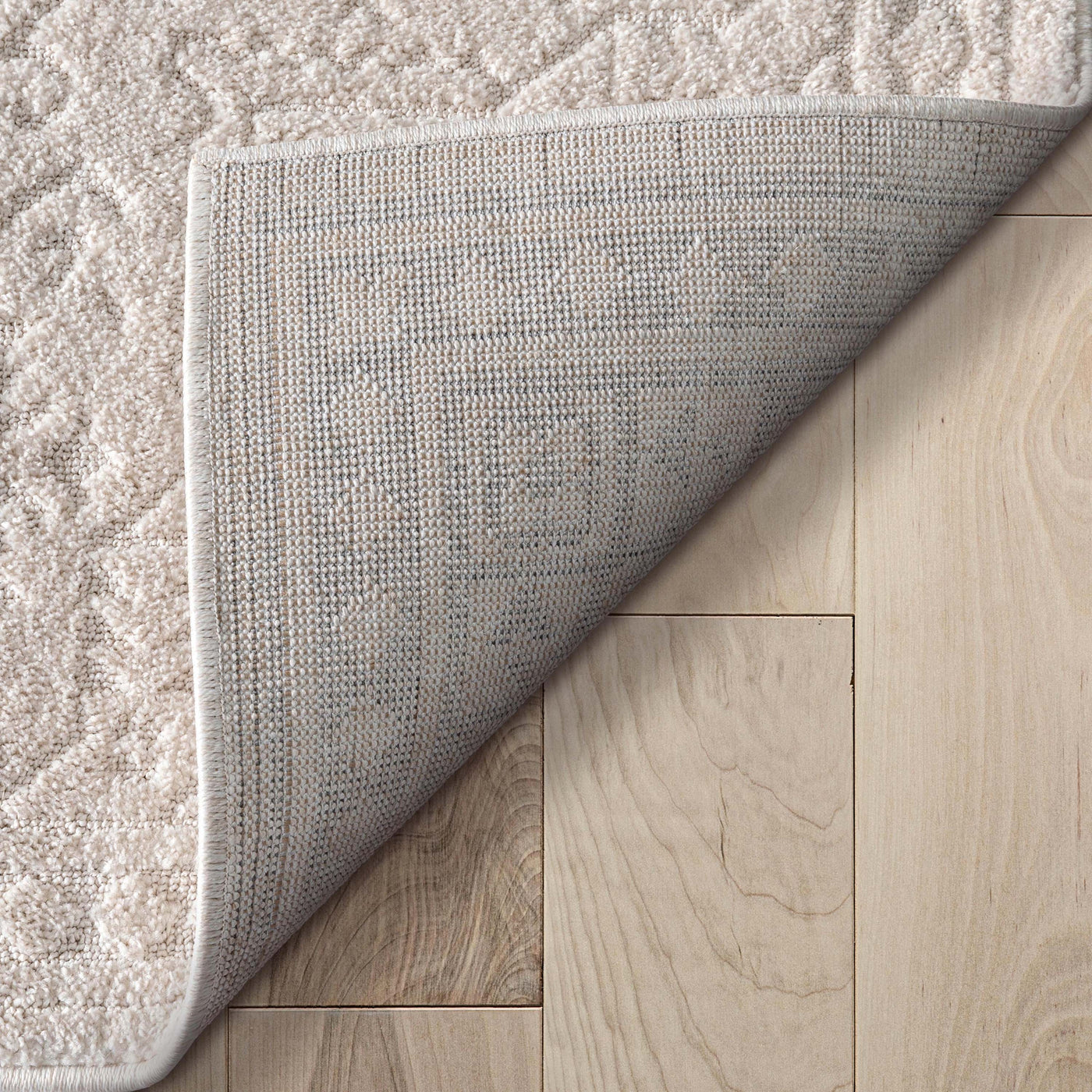 Cloud Medallion Heriz Soft Ivory Rug: 5'3" x 7'3"