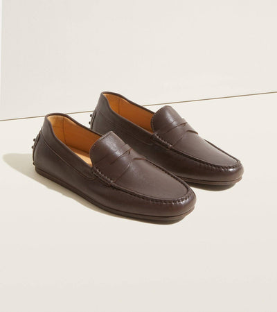 Decker Men's Suede Loafers Handcrafted in Portugal: Sand Suede / 11