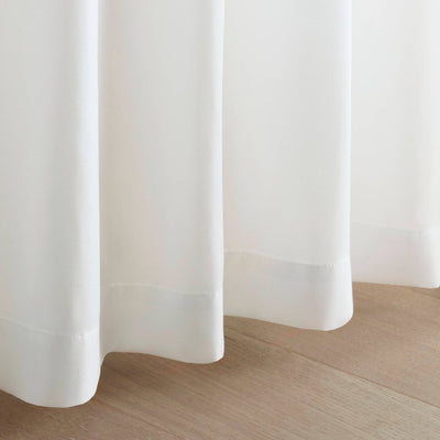Semi-Transparent White Light Filtering Privacy Curtain Pair: 52x84"