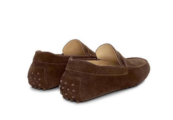Parker Men's Suede Loafers Handcrafted: Navy Suede / 11